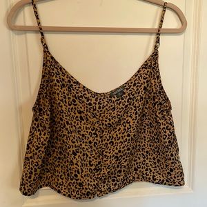 Wild Fable Cheetah Print Silky Crop M